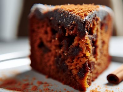 Winterlicher Orangenlikör-Schokoladenkuchen mit Zimtstreuseln