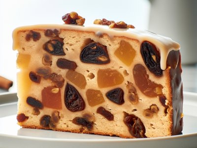 Winterlicher Gewürz-Birnenbrot mit Nussbutter-Glasur