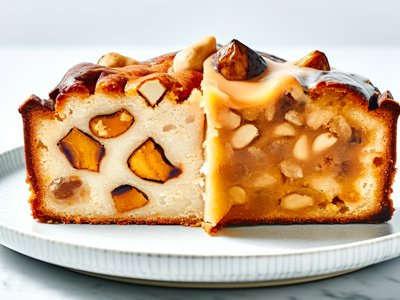 Winterlicher Marroni-Zimt-Kuchen mit Orangenbutterglasur