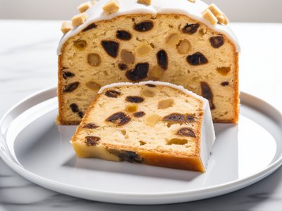 Winterlicher Glühwein-Lebkuchen-Gugelhupf mit Marzipan-Kern