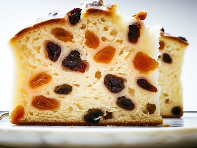 Winterlicher Kardamom-Rosinen-Hefekranz mit Orangenblüten-Zuckerguss