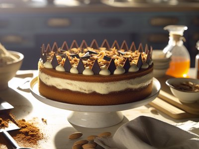Winterlicher Lebkuchen-Tiramisu-Kuchen mit Orangenlikör-Mascarpone