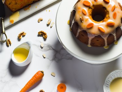 Winterlicher Rübli-Lebkuchen-Gugelhupf mit Orangenbutterglasur