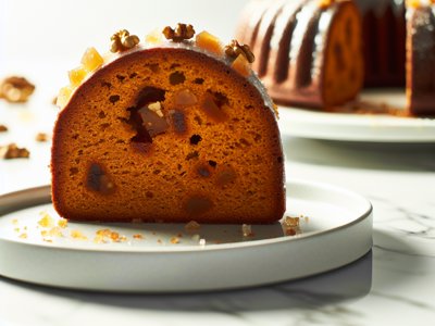 Winterlicher Rübli-Lebkuchen-Gugelhupf mit Orangenbutterglasur