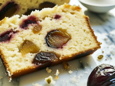 Winterlicher Zwetschgen-Kardamom-Hefekuchen mit Marzipan-Honig-Glasur
