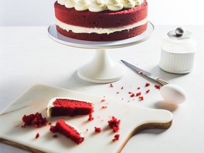 Amerikanischer Red Velvet Cake