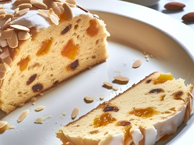 Winterlicher Kardamom-Honig-Hefezopf mit gerösteten Mandeln