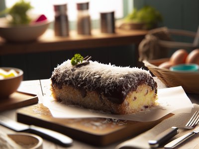 Australische Lamington-Torte