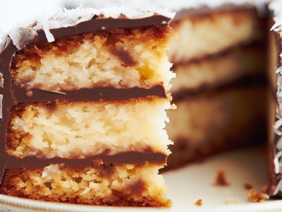 Australische Lamington-Torte