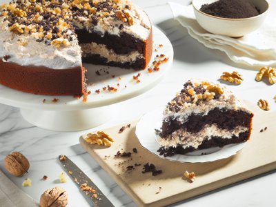 Russische Schwarzbrot-Torte