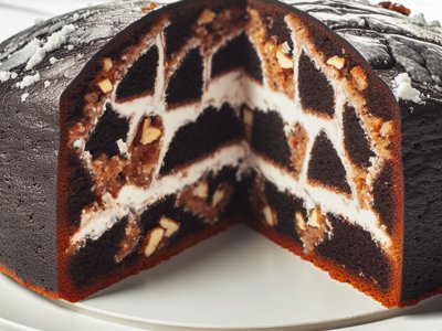 Russische Schwarzbrot-Torte