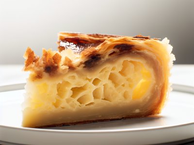 Portugiesische Pastel de Nata Torte