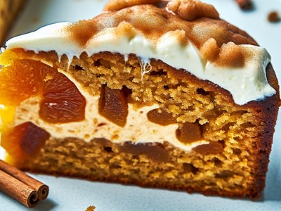 Lebkuchen-Orangen-Torte mit Zimtrahm
