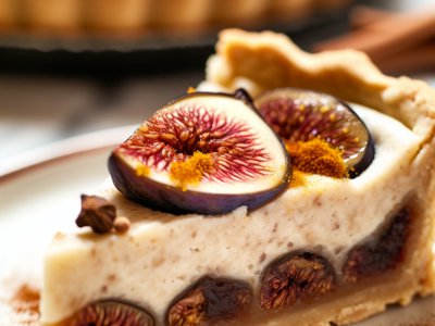 Winterliche Feigen-Marzipan-Tarte mit Glühweingewürzen