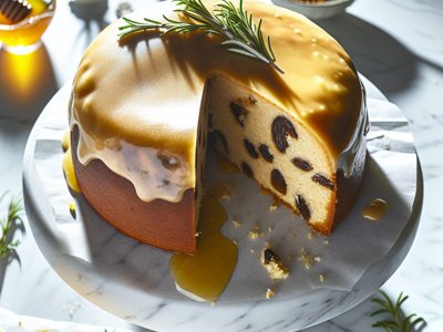 Winterlicher Chestnut-Honig-Kuchen mit Rosmarin